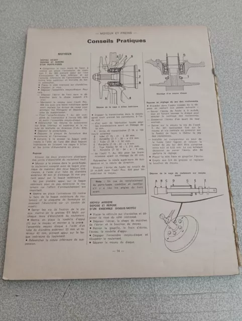 Rta Revue Technique Automobile N359 Renault 30ts 30 Ts Fiat 127 Spécial 3