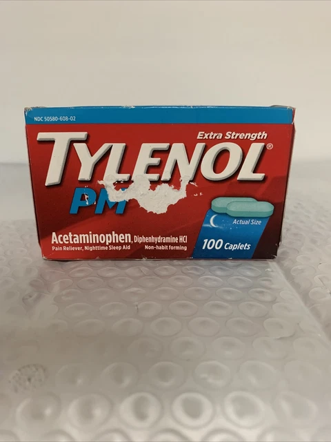 Tylenol PM Extra Strength Pain Reliever & Sleep Aid Tablets 100ct EXP:9/24 Tylenol PM Extra Strength Pain Reliever & Sleep Aid Tablets 100ct EXP:9/24