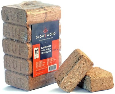 High Energy Ultra Dry Heat Logs Eco Wood Open Fire Log Fuel 2 x 10 kg Pack