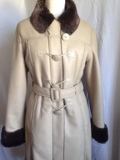 Manteau simili cuir fourrure femme deals