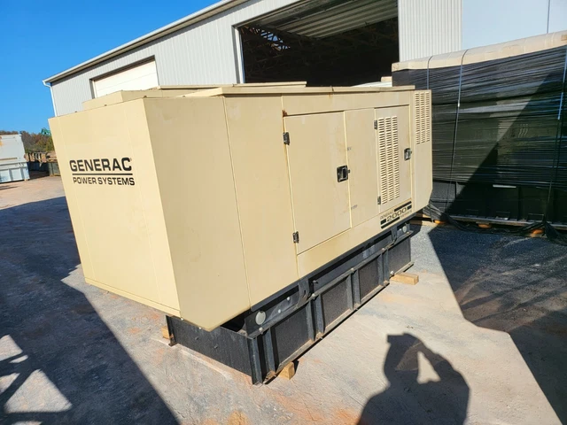 75KW Generac / Hino Diesel Generator �02 1 Phase 559 hrs TESTED & WORKING