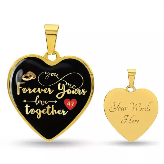 49th Wedding Anniversary Gift With Personal Engraving for Her An Unforgettable 2