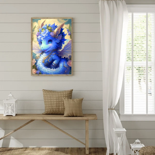 5D DIY Full Round Drill Diamond Painting Chinese Zodiac Kit Home Decor Art Craft