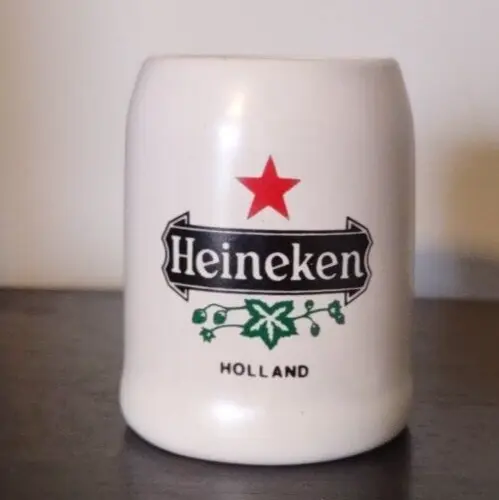 ceramico espejo Heineken Mini Stein Mug 2.5" tall