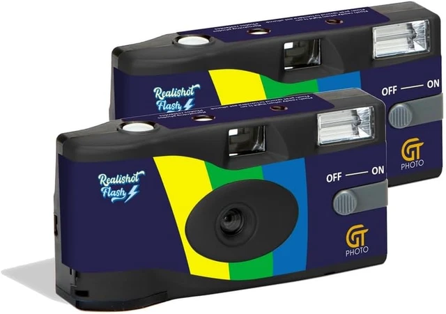 TopShot 400 Fotocamera Usa E Getta Con Flash - Confezione Da 8 Con Pellicola ISO 400, 27 Scatti Per Foto Spontanee - Foto 2