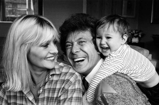 LIONEL BLAIR PICTURED at home with his wife Susan and their son, 1