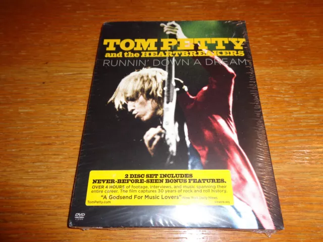 Tom Petty Runnin' Down a Dream - 2 DVD set - Heartbreakers Sealed