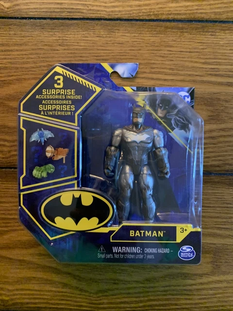 Spin Master 2021 DC Comics Batman Figure RARE Silver Chase