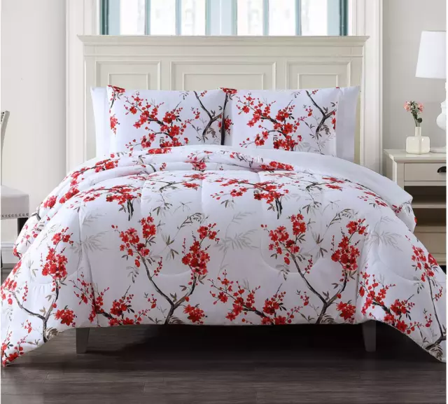 HALLMART COLLECTIBLES Cherry Blossom 2-Pc. Twin Comforter Set