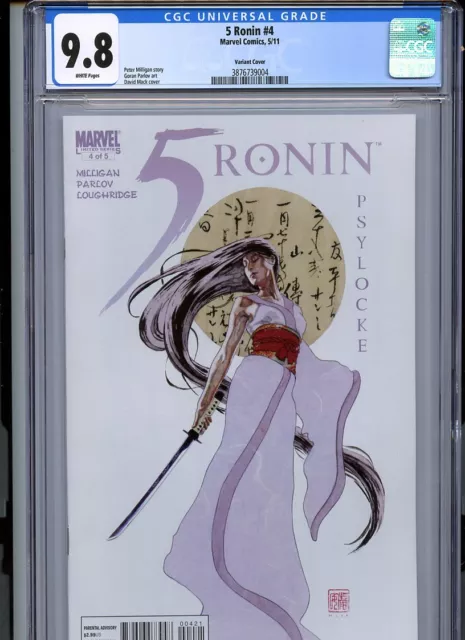 CGC 9.8 5 Ronin #4 Variant Cover David Mack