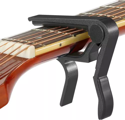 Guitar Capo Quick Change for 6-String Acoustic Electric Black