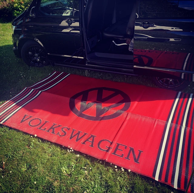 VW CAMPER LICENSED Awning Matting T6 T5 T4 T25 Red 3mx1.8m Ground