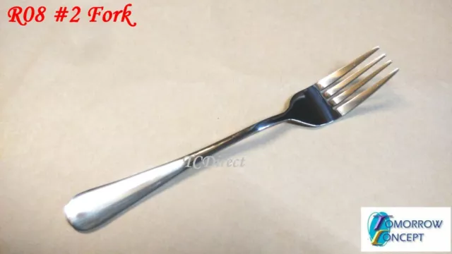 12x Cafe Cutlery Stainless Steel Medium Size Table Fork L185mm (R08-2)