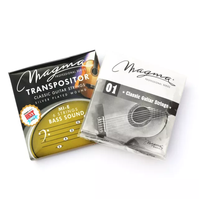 Magma Classical Guitar Strings TRANSPOSITOR MI-E BASS SOUND - Silver Plated Copp