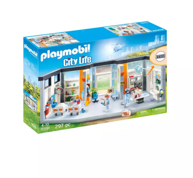 PLAYMOBIL 70191 Krankenhaus mit Einrichtung