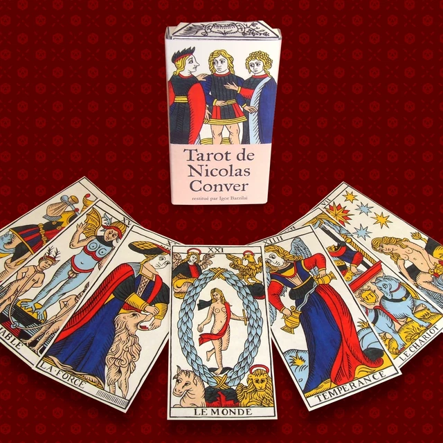 MINI POCHE Ancien tarot de Marseille de Nicolas Conver facsimilé