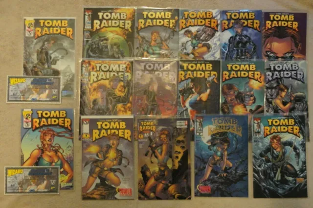 Tomb Raider: The Series 16-ISSUE LOT Variants Foils, Top Cow 1999-2001 w/COA's