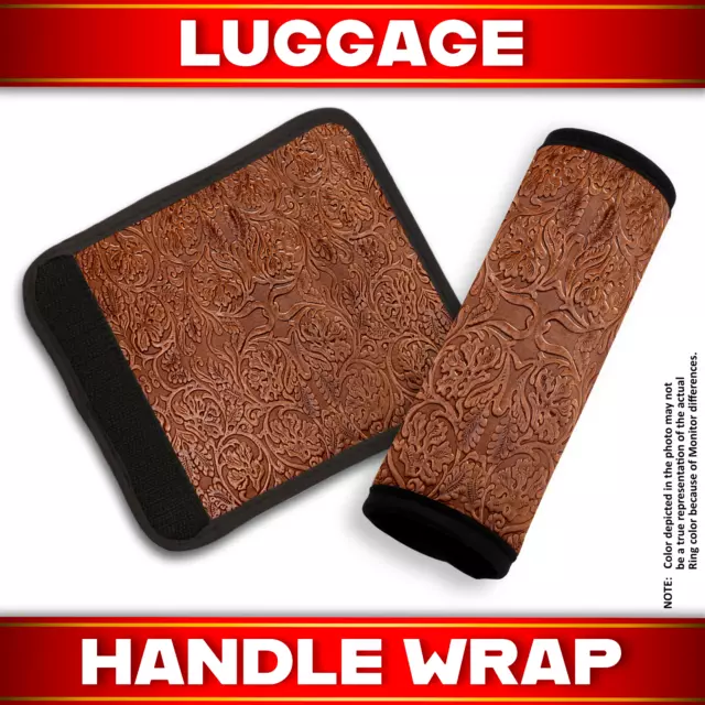 Leather Design-1 Neoprene Luggage Handle Wrap ( Pack of 4)