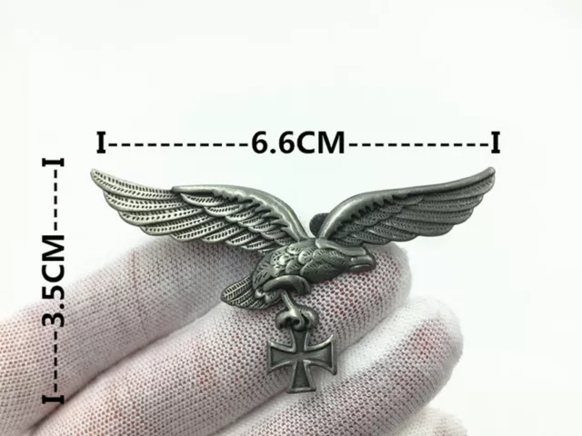 Retro Germany Eagle with Swords Shield Badge German Brooch