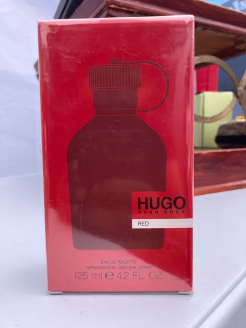 Hugo Red By Hugo Boss 4.2 fl.oz/125ml Eau De Toilette Spray For Men - NEW IN BOX