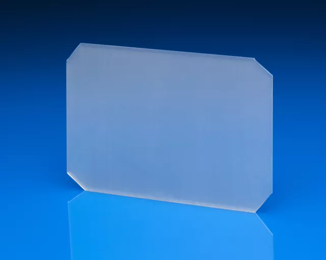 4”  X.   10"  NEW,Ground Glass,corners clipped