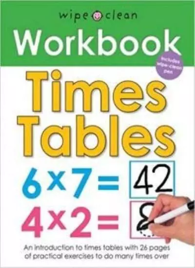 Wipe Clean Workbook Times Tables-Priddy Roger