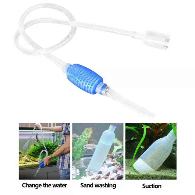 Nettoyage Filtre Gravier Outil à Vide Pompe à Eau Aquarium Fish Tank Cleaner Qcs 2