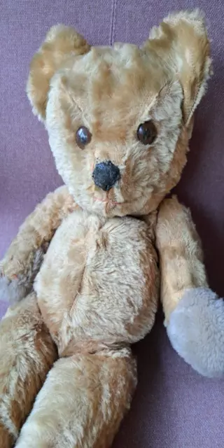 Vintage Deans Rag Book Mohair Large Teddy Bear 57cm 3