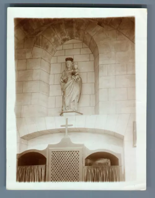 France, Nesles la Vallée (Val d&#039;Oise), Virgin Vintage Silver Print.  Shooting