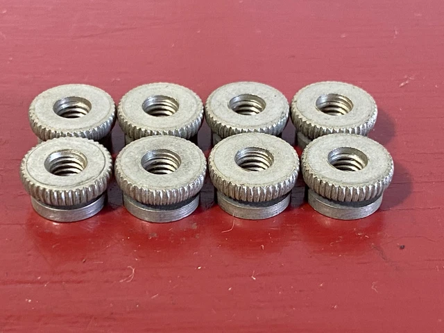 VINTAGE 1910 's 1920 's 1930 's NICKLE SPARK PLUG TERMINAL LOT (8) GM FORD MOPAR