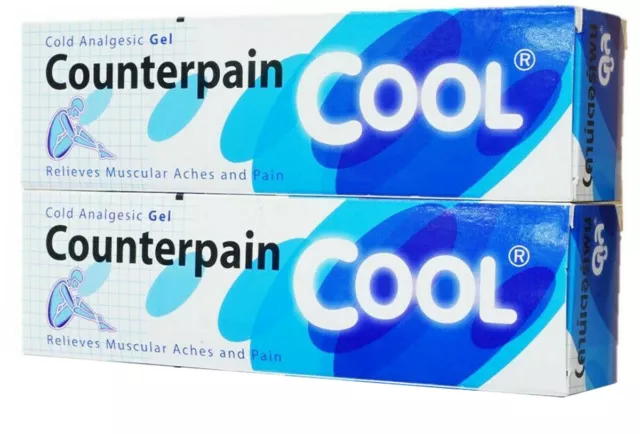 120g x 2 Counterpain Gel Cool Relieves Muscular Aches And Pain Cold