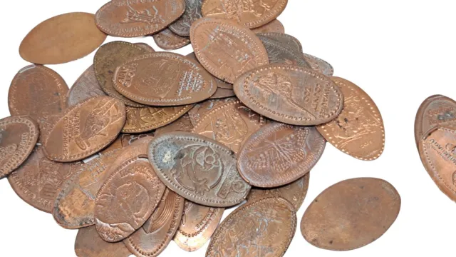 (Lot Of 5) RANDOM SOUVENIR Zoos Aquariums Monuments Elongated Penny Pressed Coin