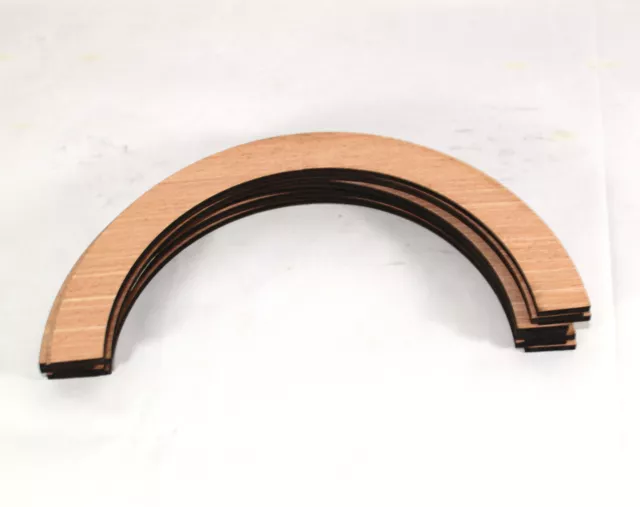 Wooden Plywood Circle Hoops 240mm with 2 x 10mm hoop 5mm ply
