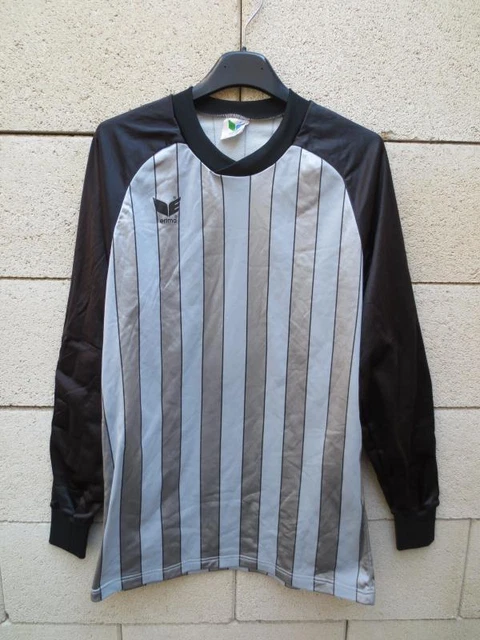 Maillot Vintage Erima Goal N°1 Manches Longues - Taille M - Gris Oldschool