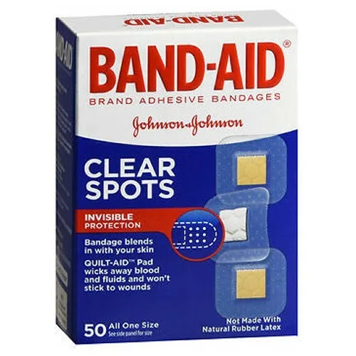 Band-Aid Adhésif Bandages Transparent Spots Tout Taille Unique 50 Chaque Par