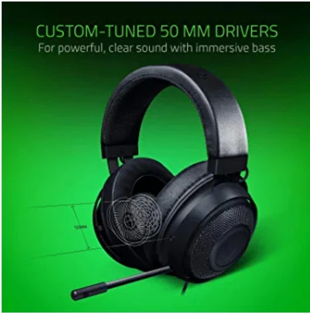 RAZER KRAKEN GAMING Headset For PC, PS4, PS5, Switch, Xbox One, Xbox