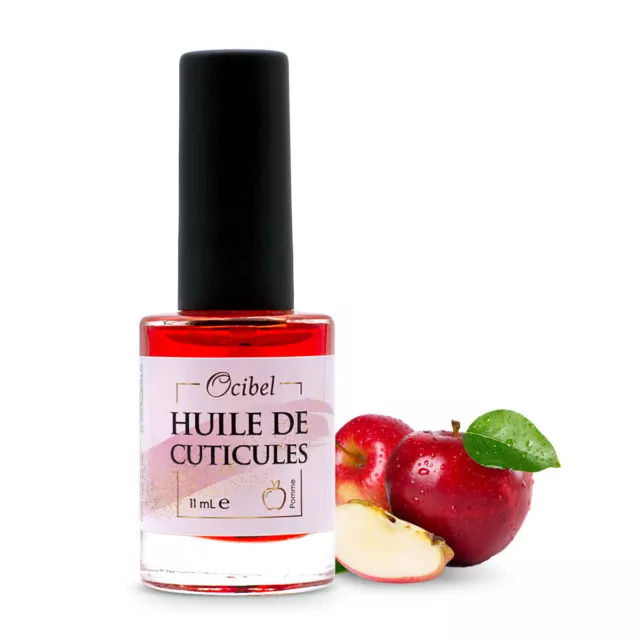 Ocibel France - Huile de cuticule parfumée Pomme - 11 ml Manucure Faux Ongles Na