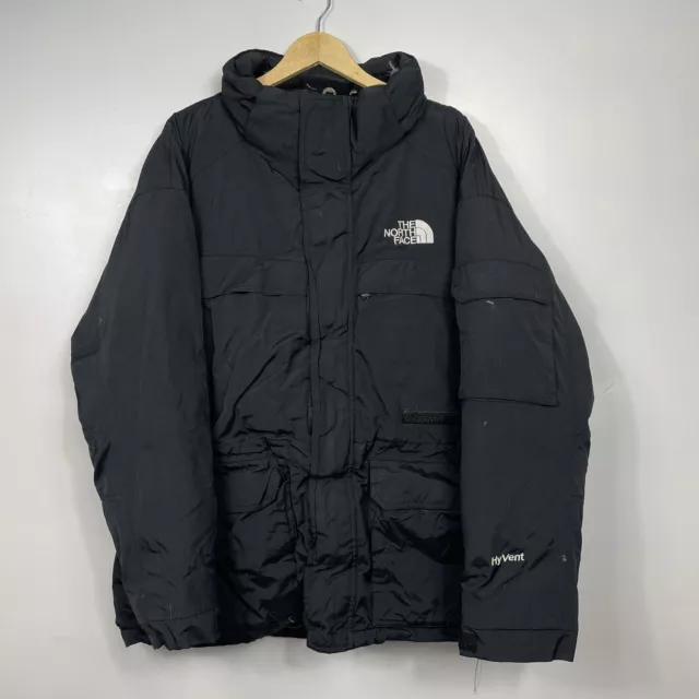 The North Face Goose Down Jacket, Utility, Black, HyVent, Size Mens Medium