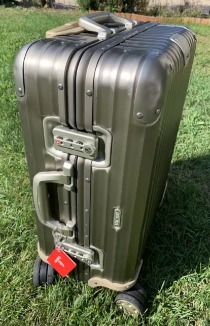 Original Cabin Aluminum Carry-On Suitcase, Titanium, RIMOWA