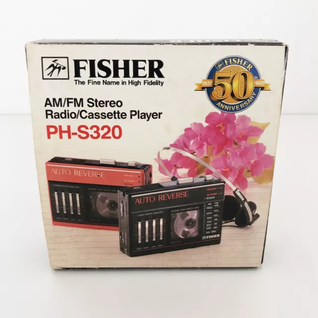 FISHER PH-S320 Walkman Radio Cassette Player Kassettenspieler Auto Reverse OVP