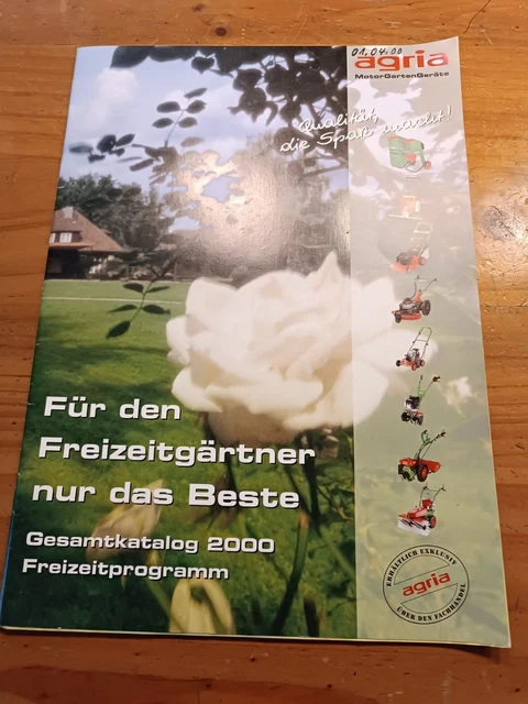 PROSPEKT AGRIA GESAMTPROGRAMM 2000 Gärtner Kommunal Schlepper Traktor 2