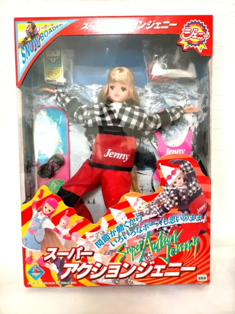 TAKARA Super Action JENNY SNOW BOADER, Fashion Doll Vintage