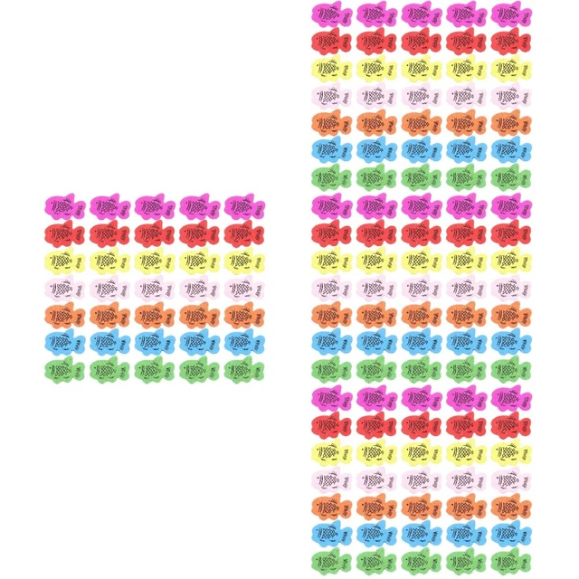 Lot De 5 Boutons En Bois Forme Poissons - Diamètre 15-30 Mm, Assortiment De Couleurs, Fantaisie