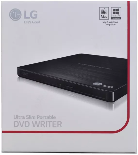 External DVD Drive LG USB DVD CD RW Burner Laptop Potable Optical Player Writer 2