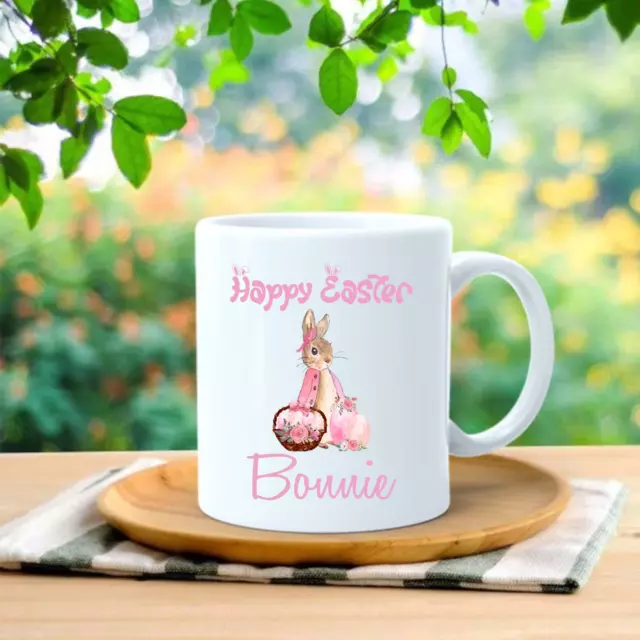 Personalised Easter Mug Peter Rabbit Mug Bunny Mug Kids Easter Gift Egg Hunt Mug 2