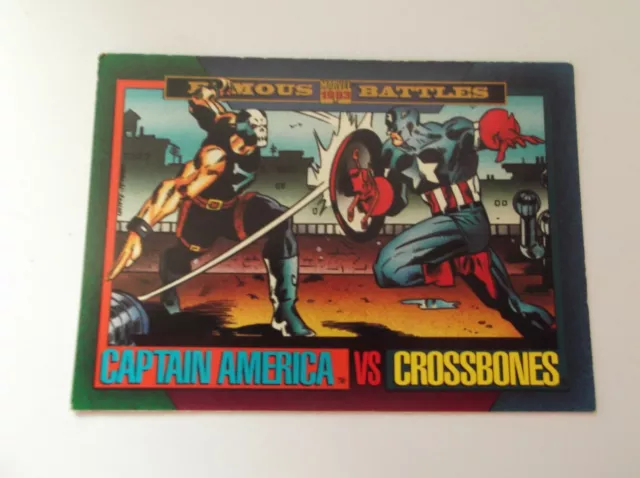 Skybox/Marvel berühmte Schlachten ""CAPTAIN AMERICA vs CROSSBONES"" #162 Handelskarte