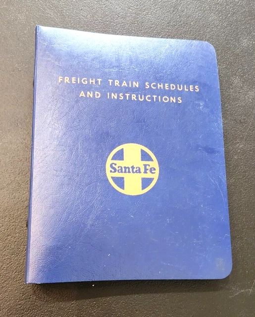 VINTAGE 1981 SANTA Fe Freight Train Schedule and Instruction RR