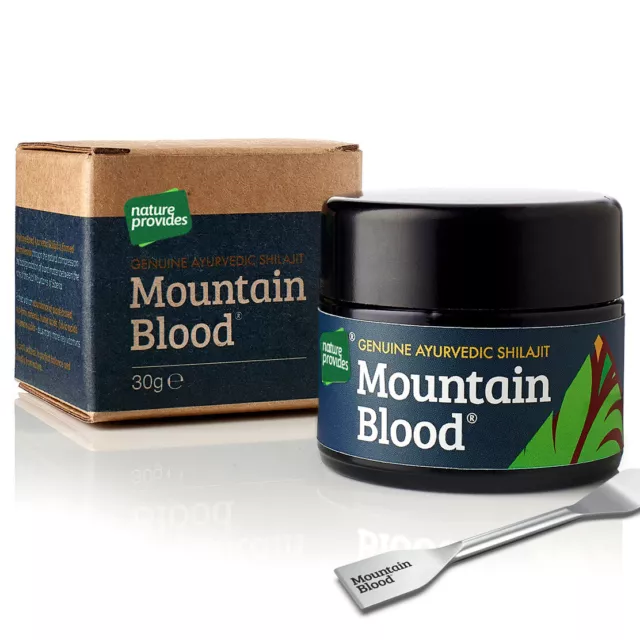 Shilajit Genuine & Organic Mountain Blood® (30g) **UK-Tested** 3 Months supply