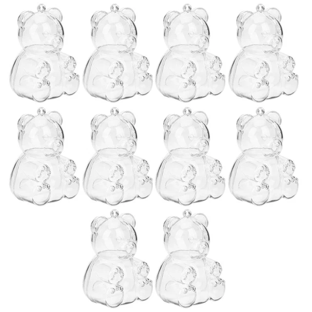 10 Pcs Party Box Transparent Candy Box Snack Box Container Packing Box