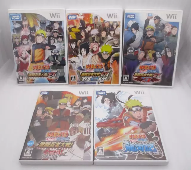 Naruto Clash of Ninja Shippuden EX Special 1 2 3 Takara Tomy Nintendo Wii  Japan